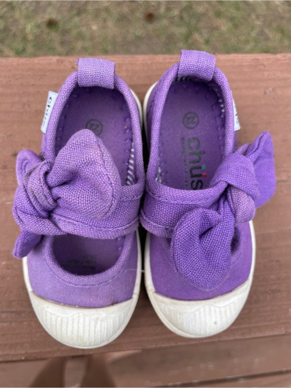 Chus Girls' Purple Athena Bow Strap Mary Jane Sneakers - Picture 3 of 9